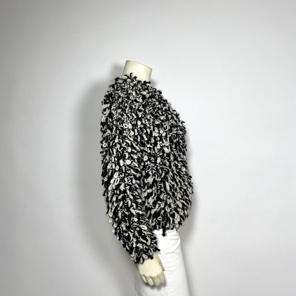 ISABEL MARANT x H&M Black White Wool Hand Knit Sweater - Picture 5 of 7
